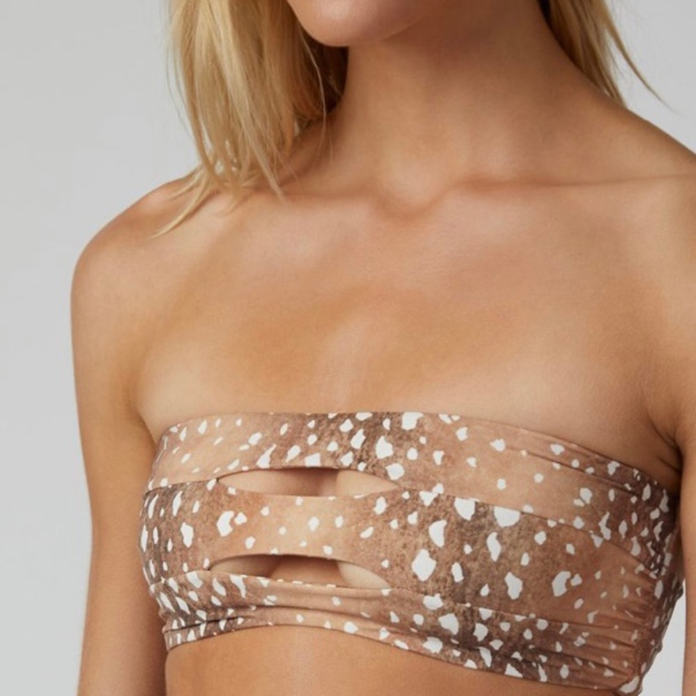 Boys + Arrows Ava strapless Bambi Bikini Top